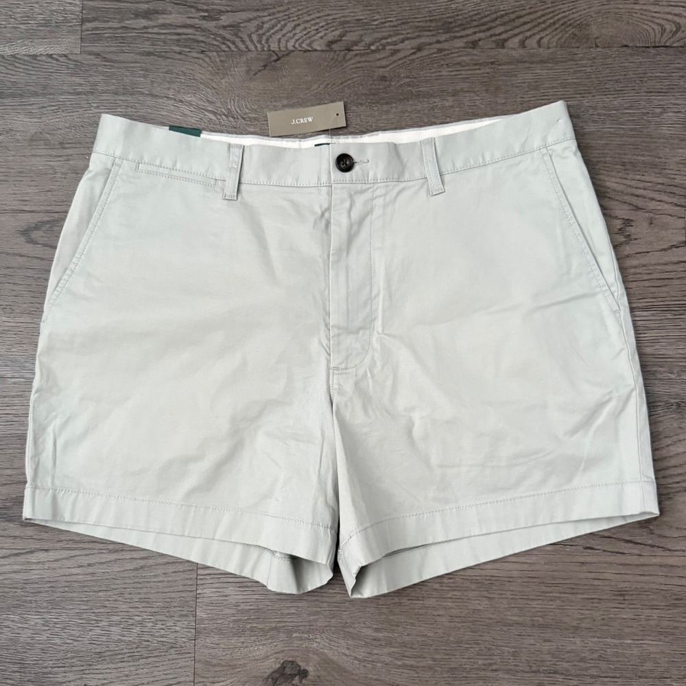 J.Crew 5" Portsider Stretch Chino Shorts Men's 35 Sanded Driftwood NWT‎ CI908